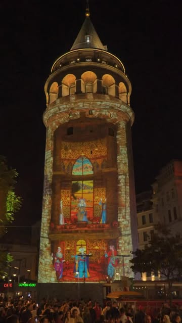 Kültür Rotaları Festivali ile İstanbul'un Tarihi Kuleleri Işıl Işıl Yanıyor