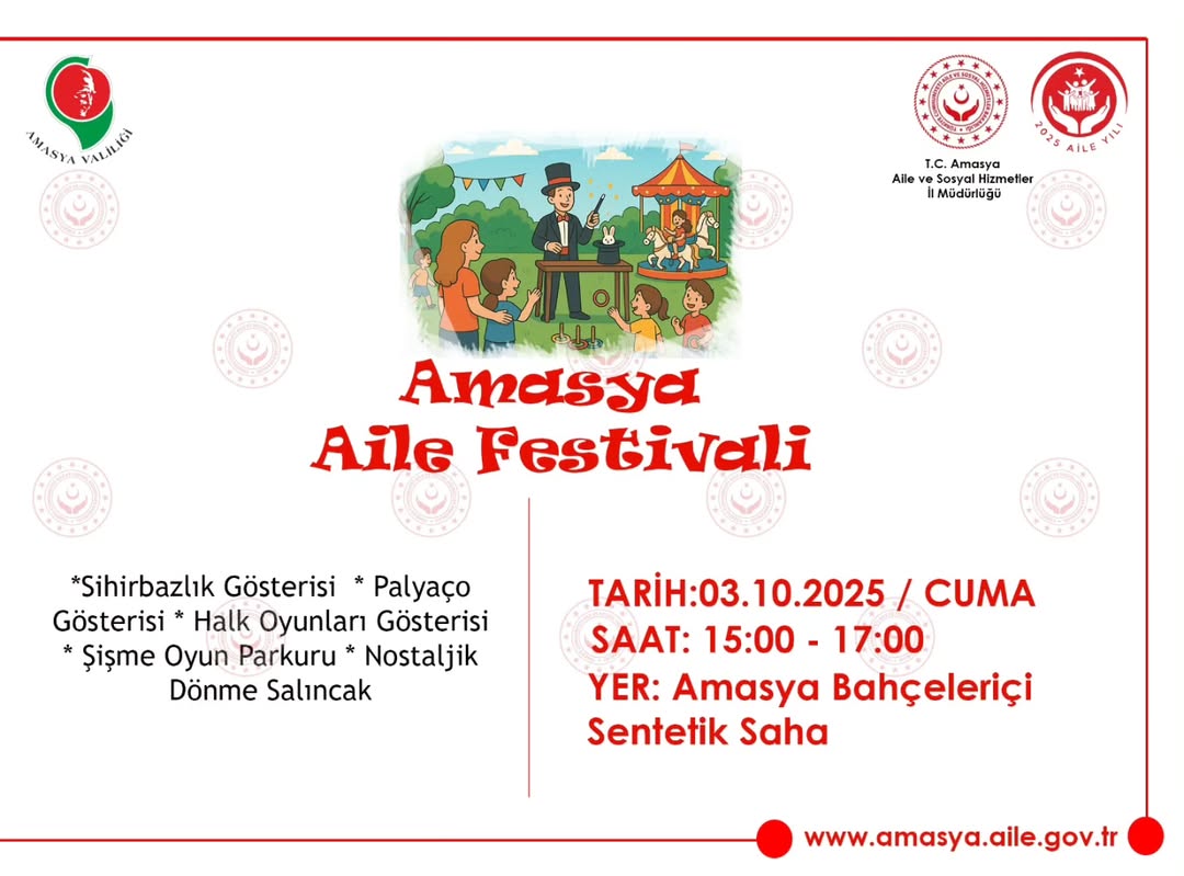 Amasya'da Ekim Ayında Kültür ve Eğlence Buluşması