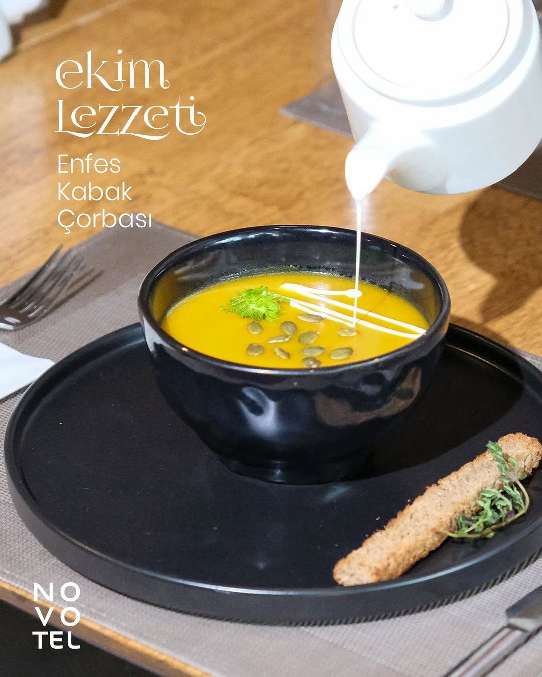 Novotel Konya, Ekim Ayına Özel Kabak Çorbası Menüsünü Sunuyor