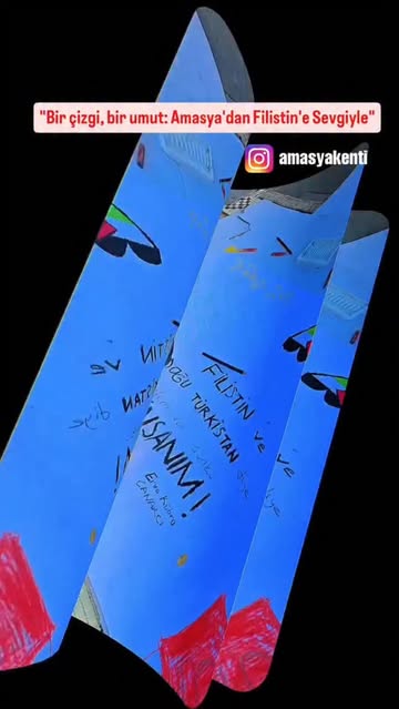 Amasya'daki Çocuklar Filistinli Akranları İçin Barış Resimleri Çizdi