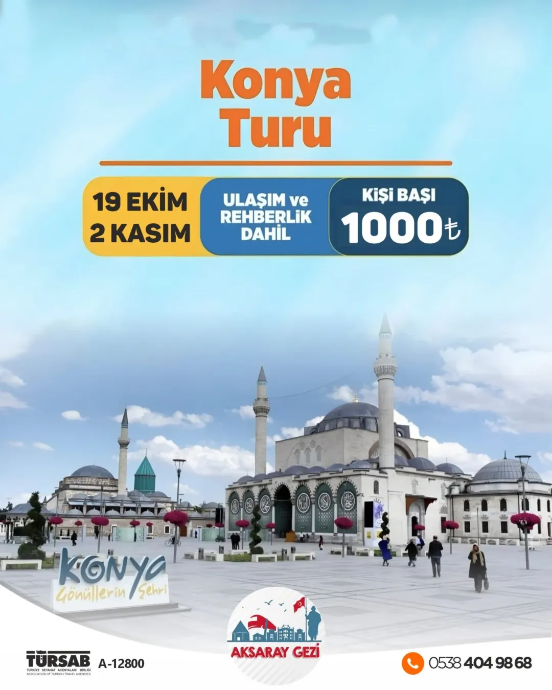 Archelais Travel Agency, Konya Turunu Düzenliyor