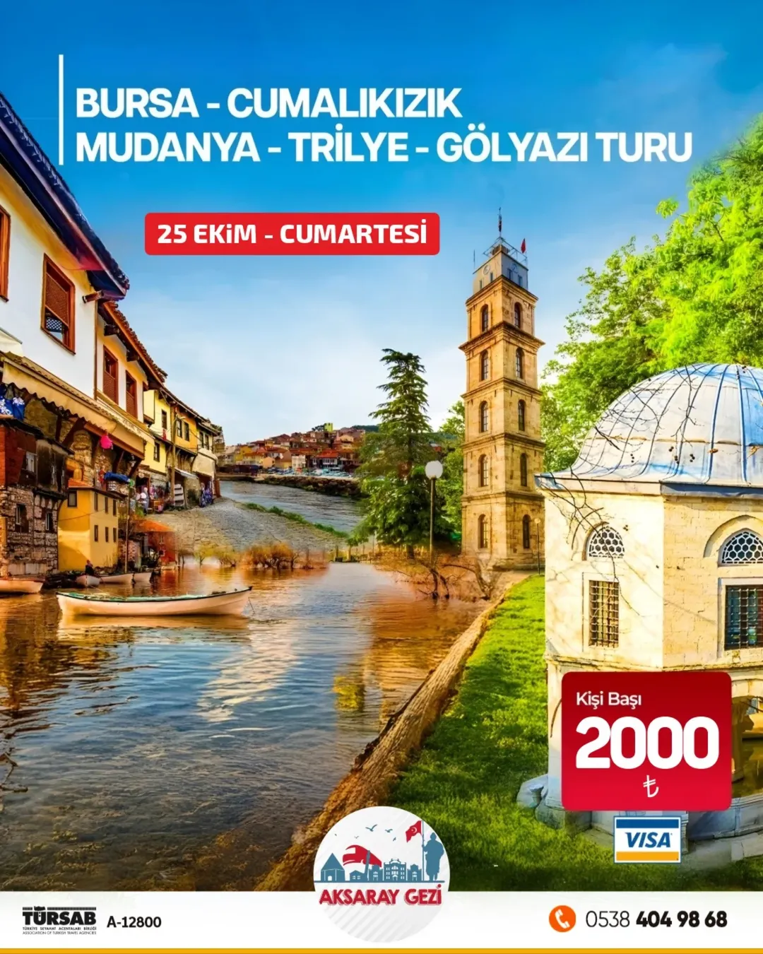 Archelais Travel Agency, Bursa ve Gölyazı Turu Düzenliyor