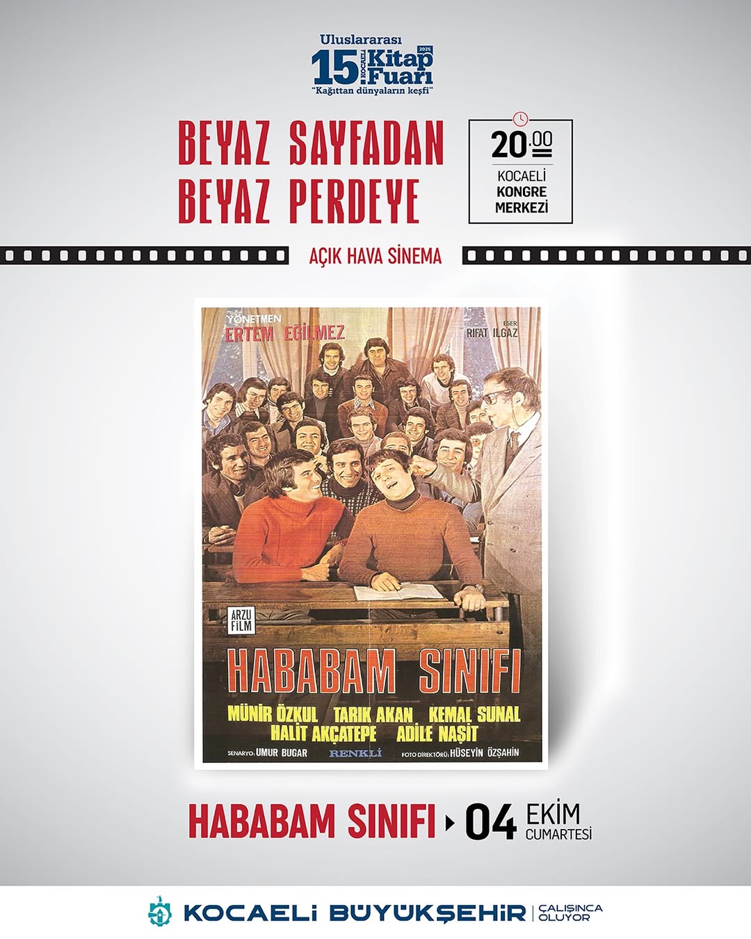 15. Kocaeli Kitap Fuarı'nda Edebiyat ve Sinema Buluşması