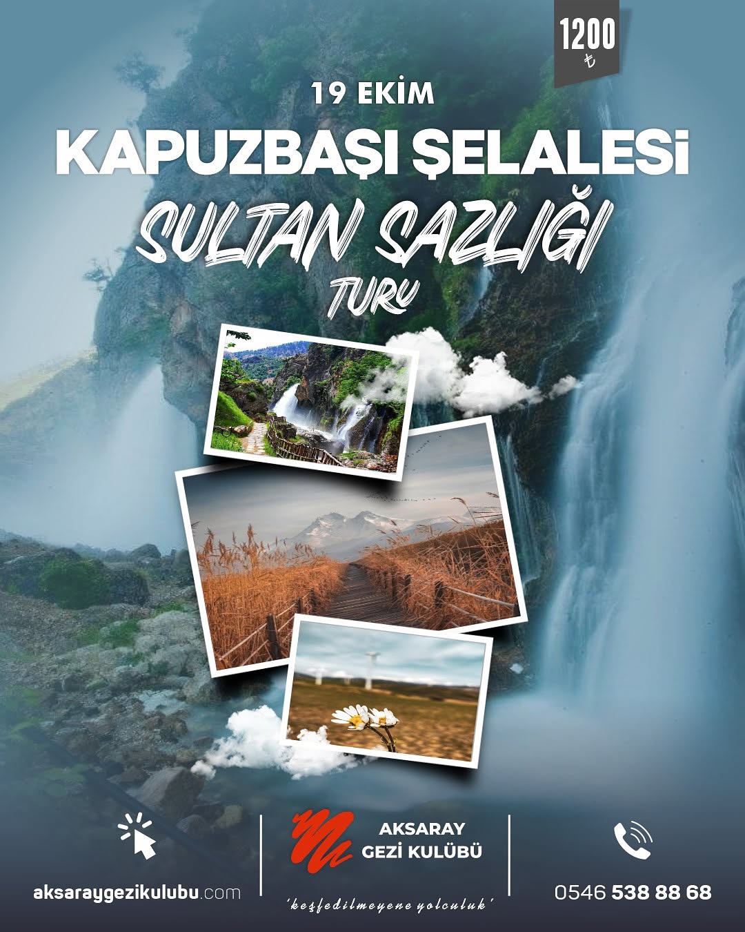 Kapuzbaşı Şelalesi ve Sultan Sazlığı Turu 19 Ekim'de Düzenleniyor