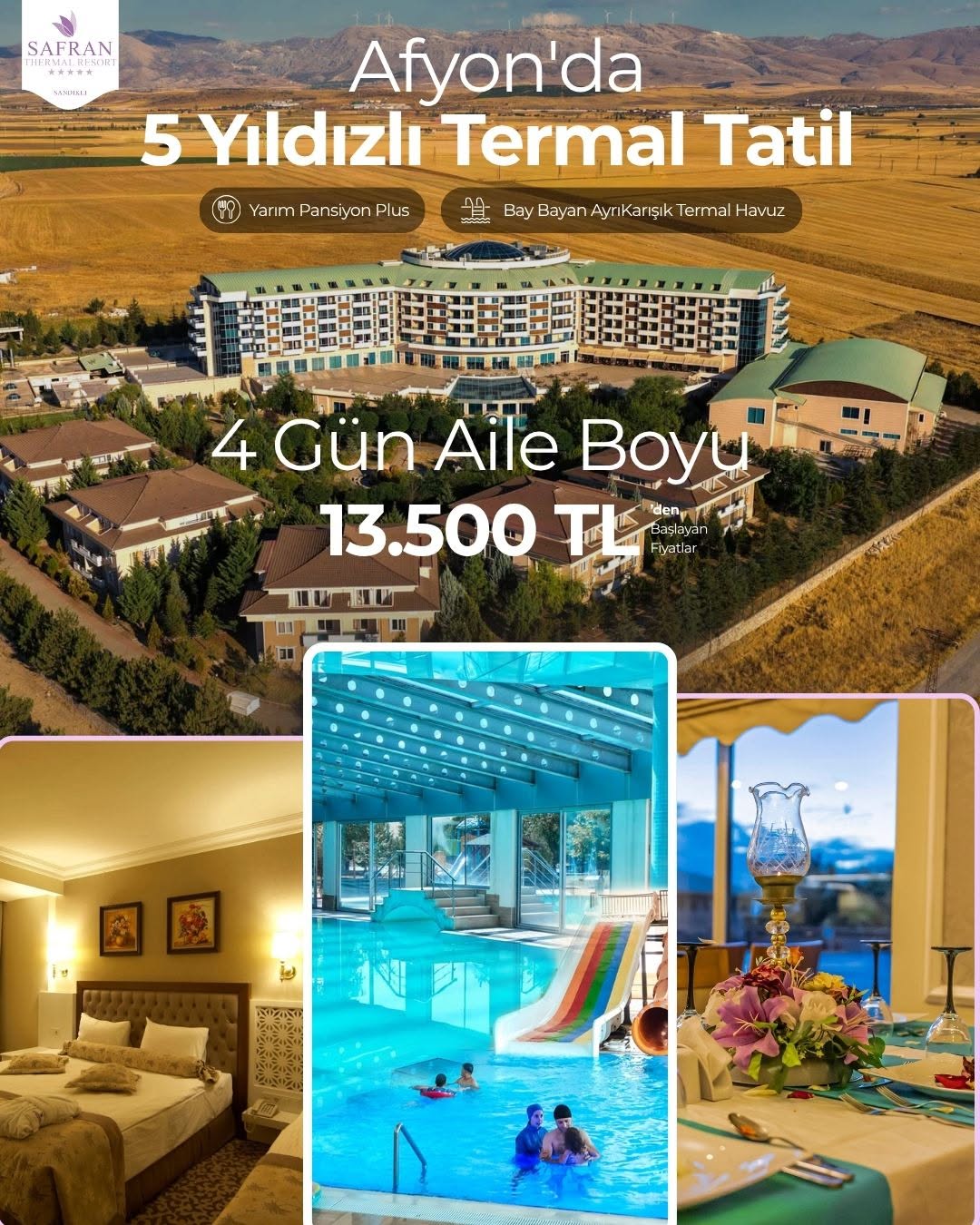 Safran Thermal Resort Otel, Termal Konaklama Seçeneği Sunuyor