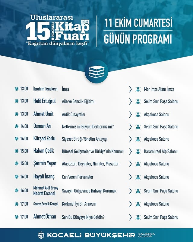 Uluslararası Kocaeli Kitap Fuarı, İkinci Gününde Yoğun İlgi Gördü