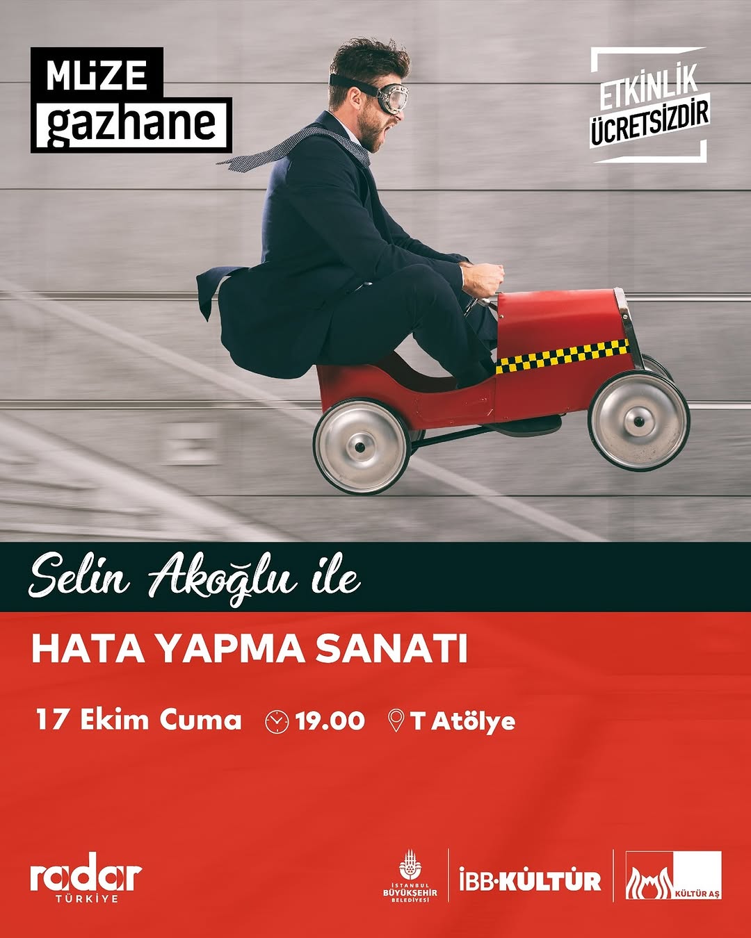 Müze Gazhane'de "Hata Yapma Sanatı" Atölyesi Düzenlenecek