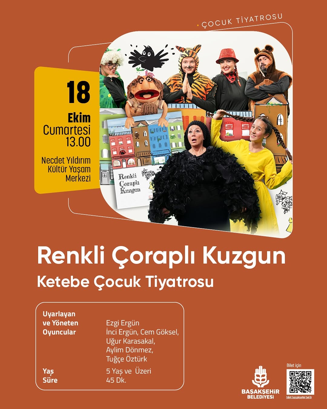 Başakşehir'de Çocuk Tiyatrosu Hafta Sonu Renk Katacak