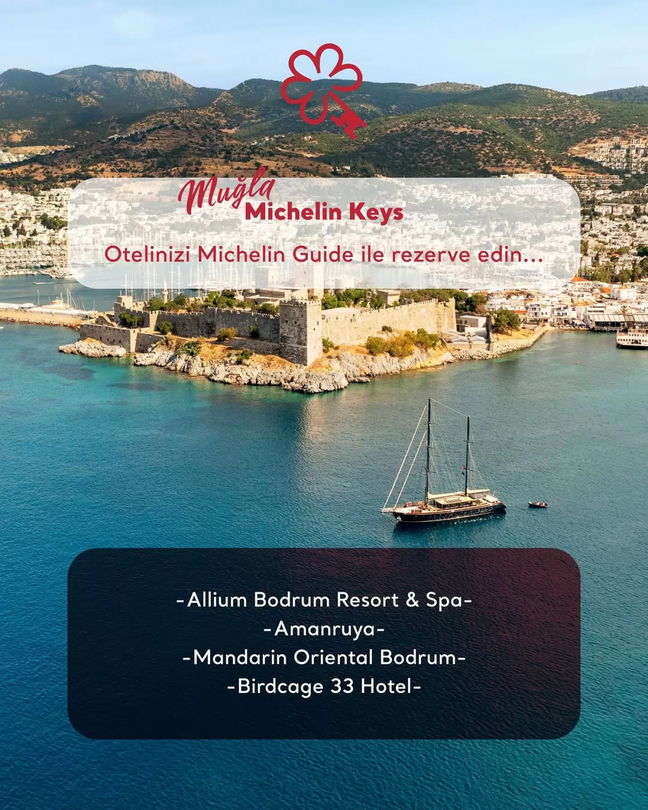 Bodrum'un Dört Oteli, Prestijli Michelin Key Ödülü'ne Layık Görüldü
