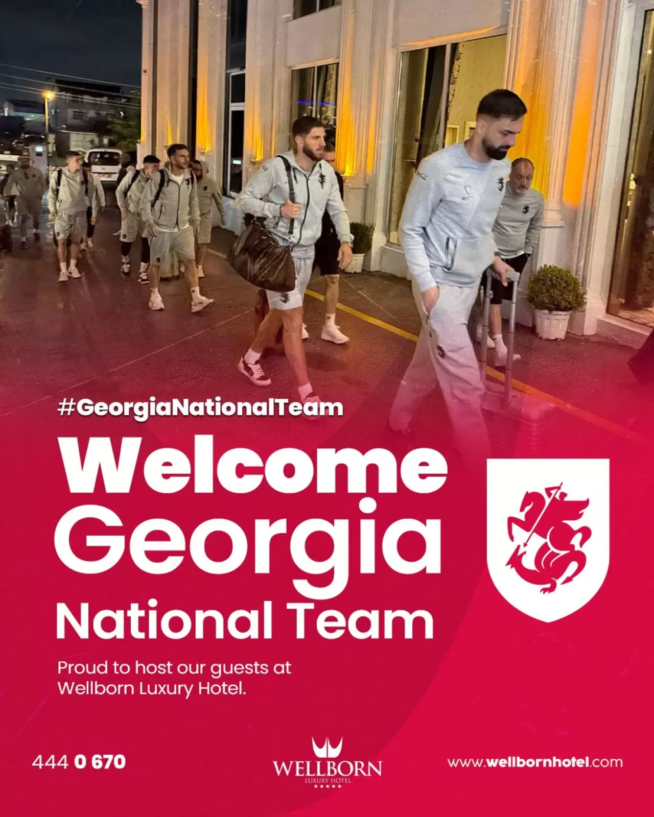 Gürcistan Milli Takımı, Türkiye Maçı Öncesi Wellborn Luxury Hotel'de Ağırlanıyor