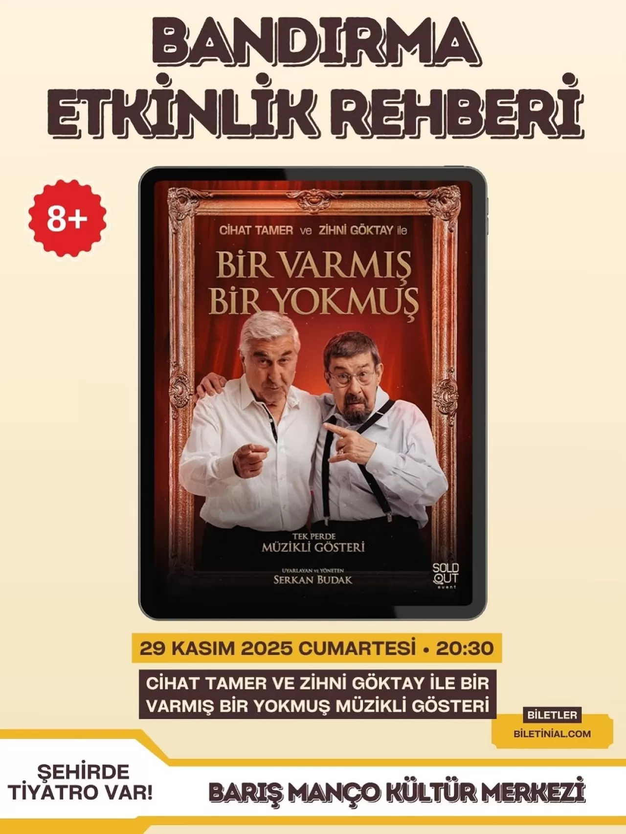 Cihat Tamer ve Zihni Göktay, Bandırma'da Sanat Yolculuğunu Anlatacak