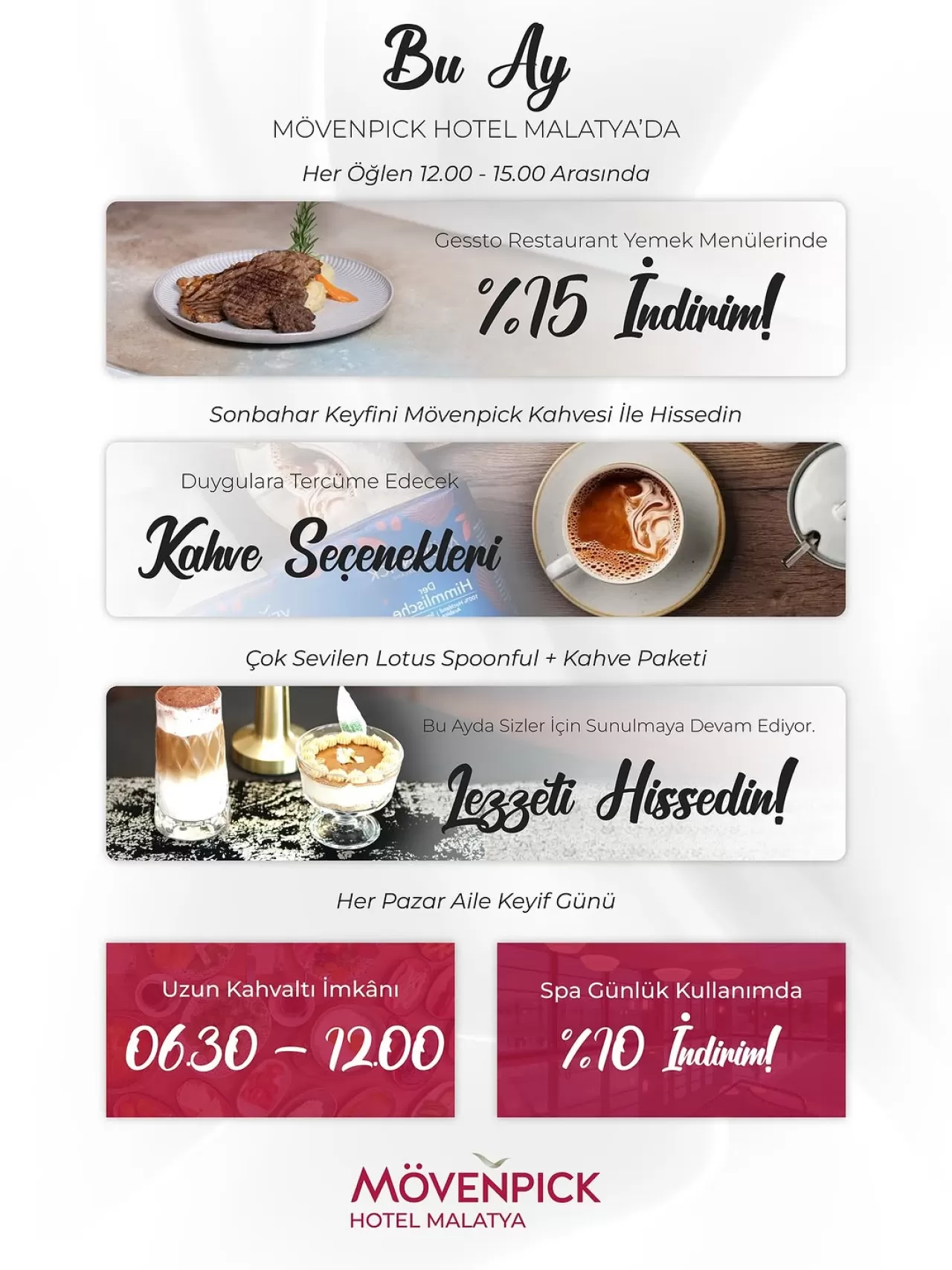 Mövenpick Hotel Malatya'dan Nisan Ayına Özel Konaklama ve Yaşam Fırsatları
