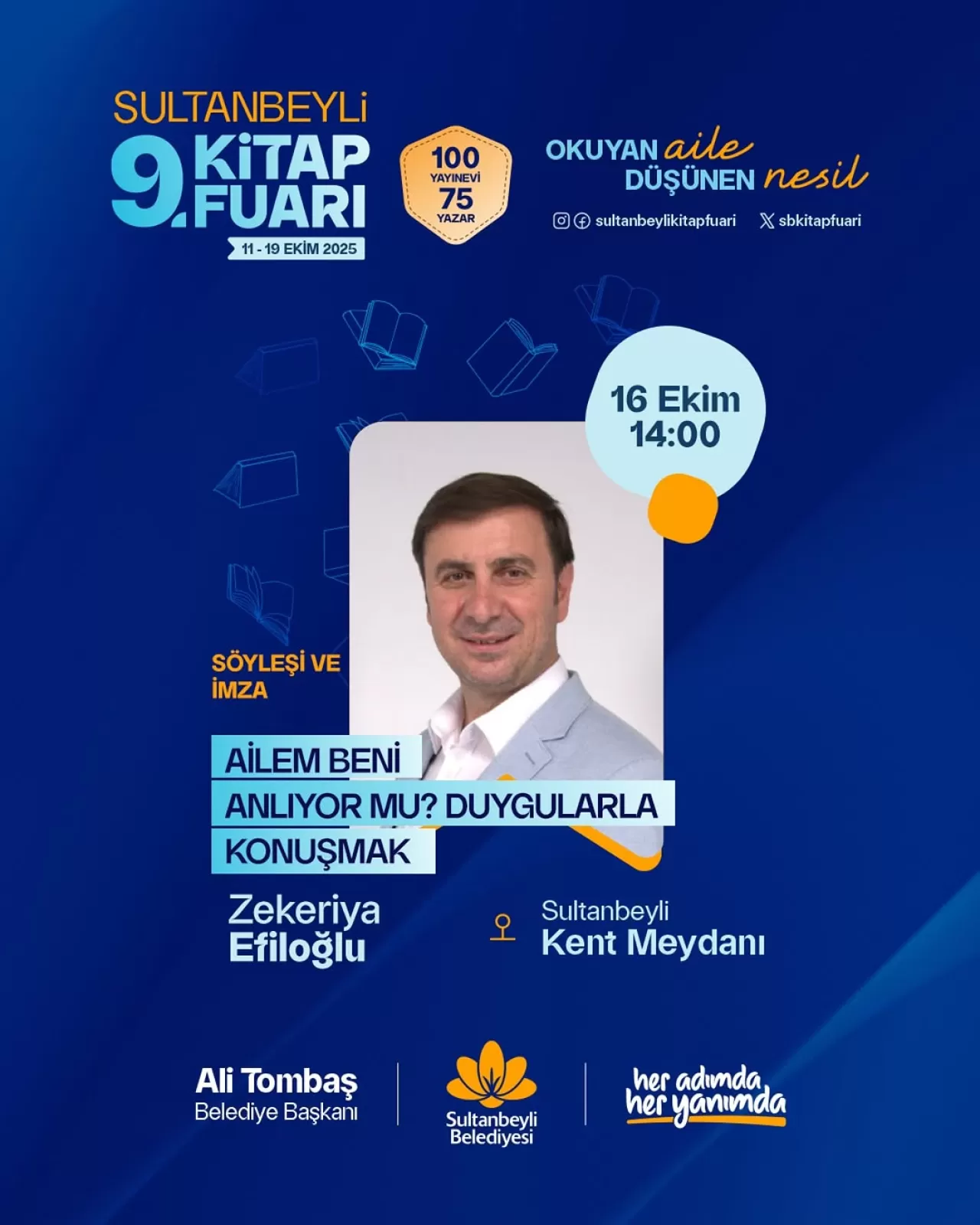 Zekeriya Efiloğlu, 9. Sultanbeyli Kitap Fuarı'nda Okurlarıyla Buluşacak