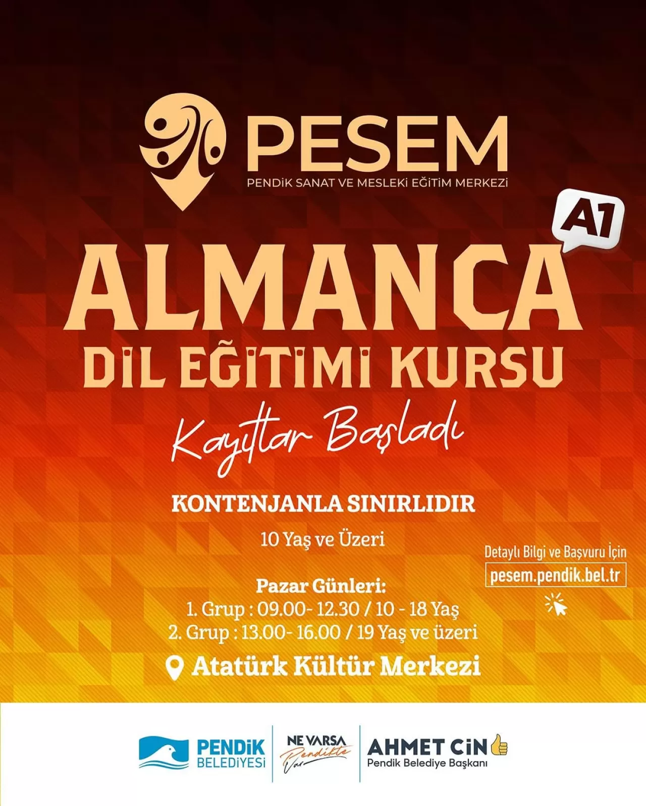 Pendik'te Almanca A1 Seviye Kursu Kayıtları Başladı