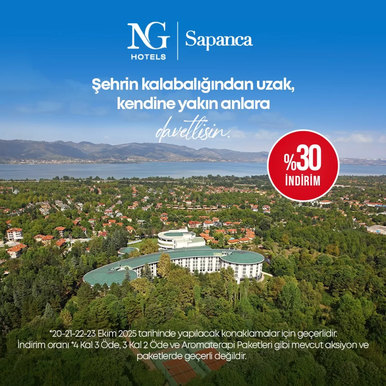 NG Sapanca Hotel, Ekim Ayında Özel Fiyat ve Etkinliklerle Misafirlerini Ağırlayacak