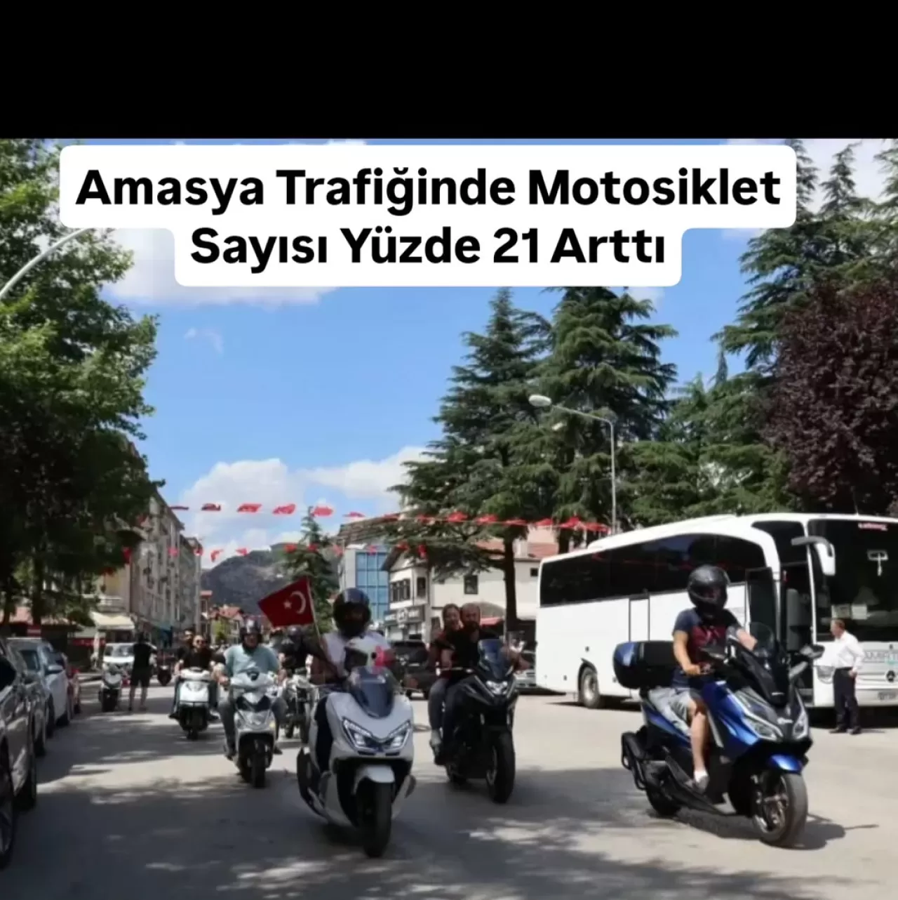 Amasya'da Motosiklet Sayısı 32 Bin 555'e Ulaştı