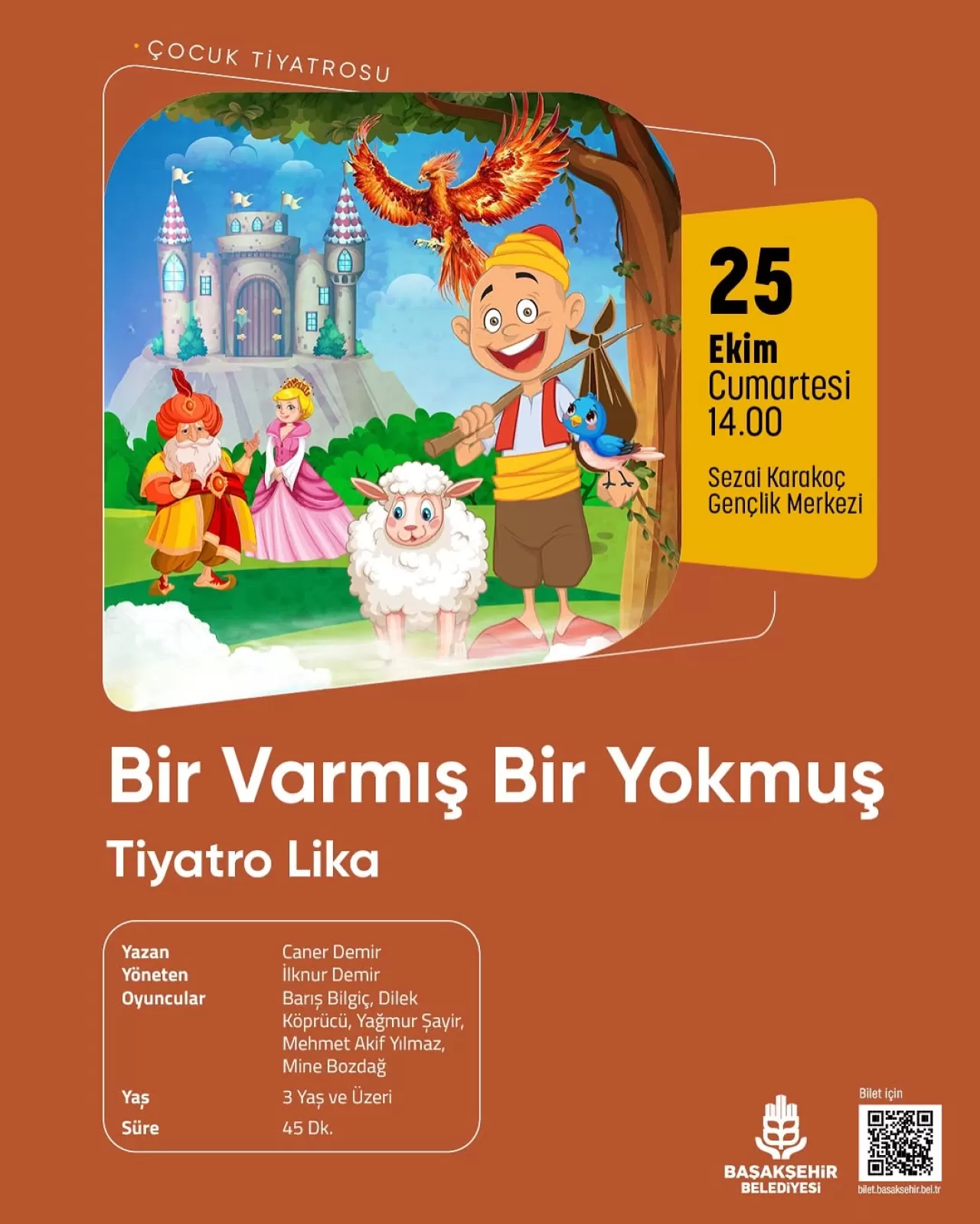 Başakşehir'de Hafta Sonu Çocuklar için Tiyatro Şöleni