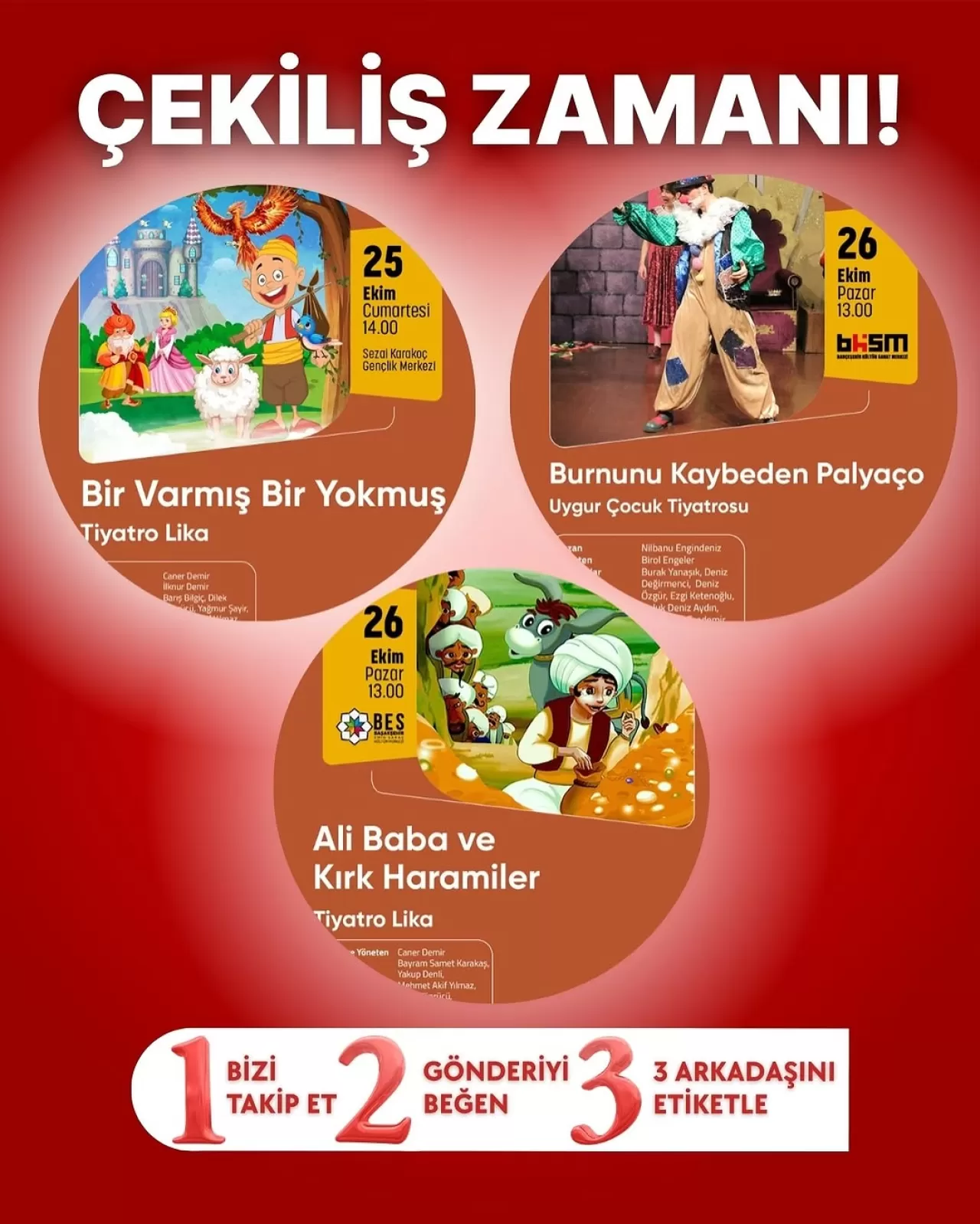 Başakşehir'de Minik Tiyatro Severler İçin Çekiliş Düzenleniyor