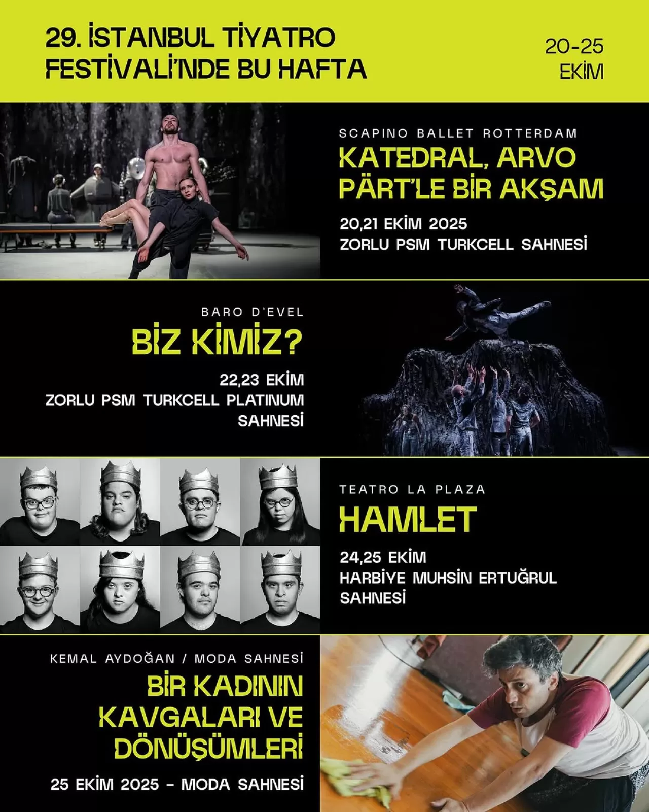 29. İstanbul Tiyatro Festivali Başlıyor