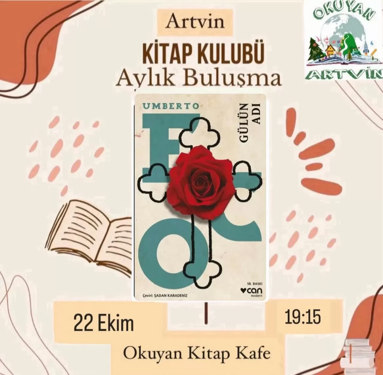 Artvin Kitap Kulübü, Umberto Eco'nun 