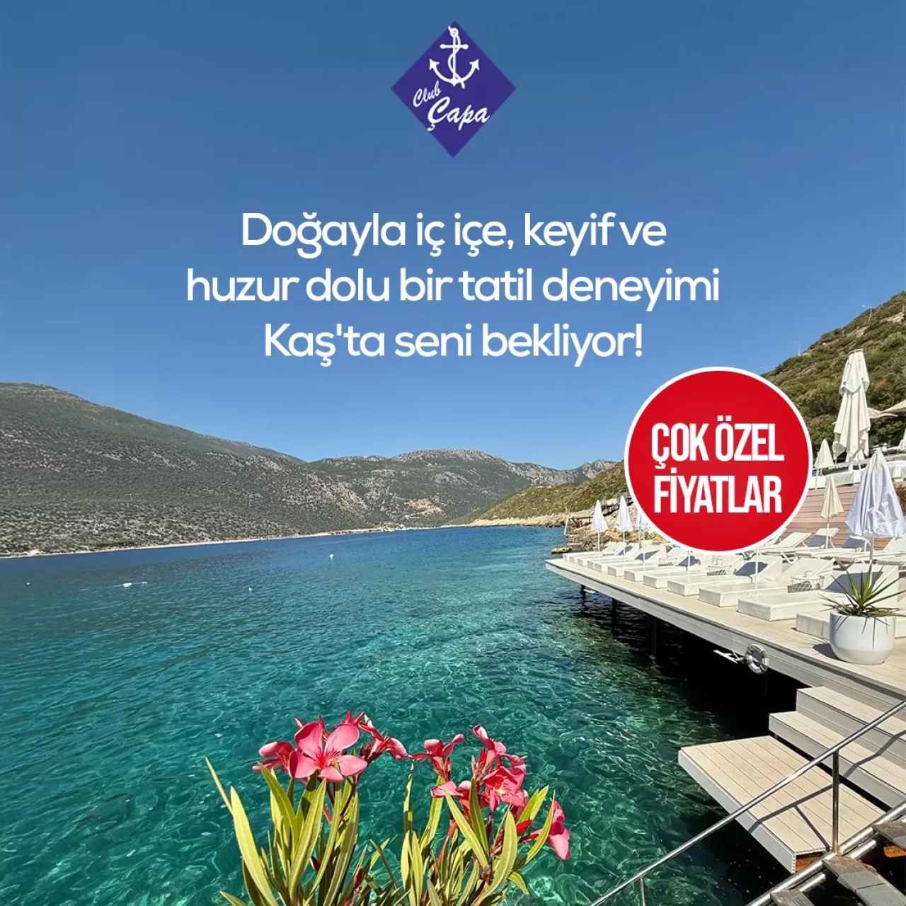 Club Çapa Hotel, Akdeniz'in Huzurunu Göz Alıcı Tasarımla Buluşturuyor