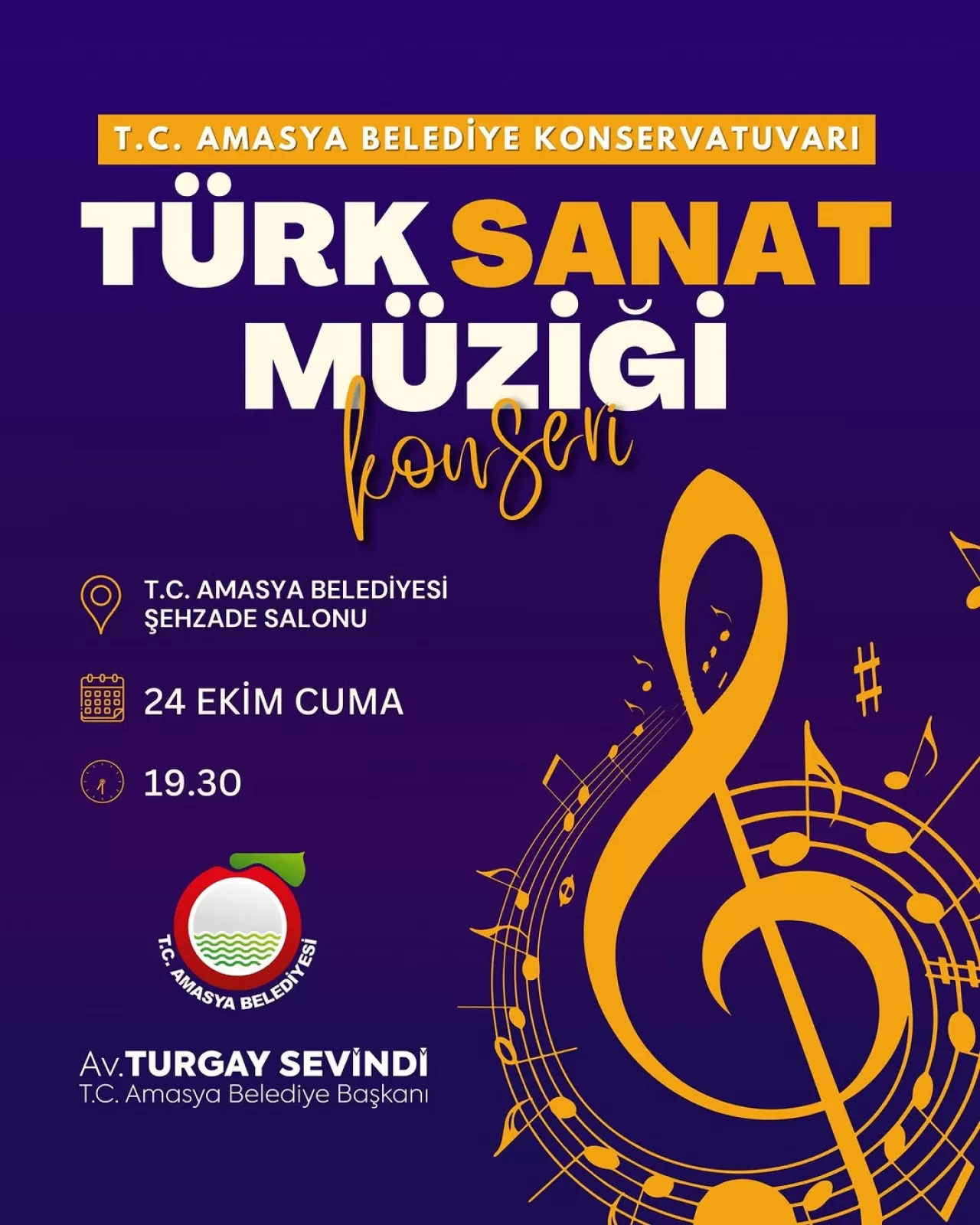 Amasya Belediyesi Konservatuvarı'ndan Türk Sanat Müziği Konseri