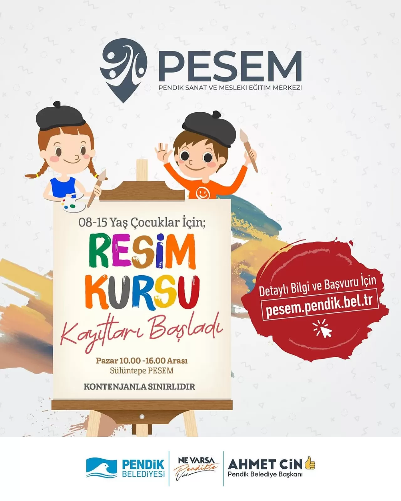 Pendik'te Çocuklar İçin Resim Kursu Kayıtları Başladı