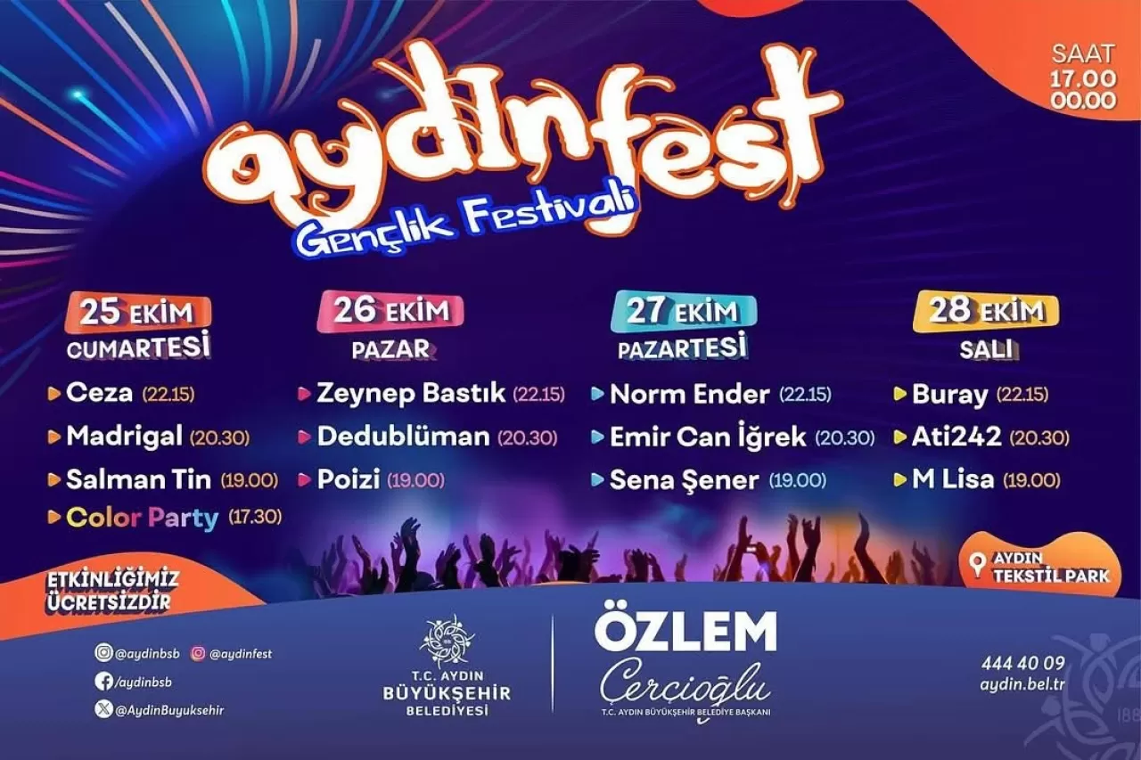 Aydın'da Dört Gün Sürecek Müzik Şöleni: Aydınfest Başlıyor