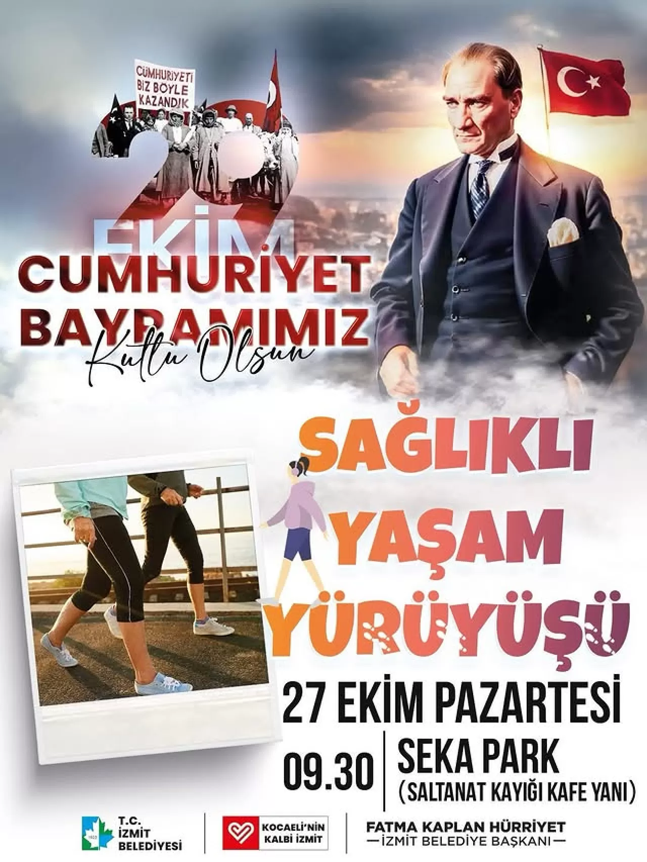 İzmit'te Cumhuriyet Coşkusu Sağlıklı Yaşam Yürüyüşü ile Kutlanacak
