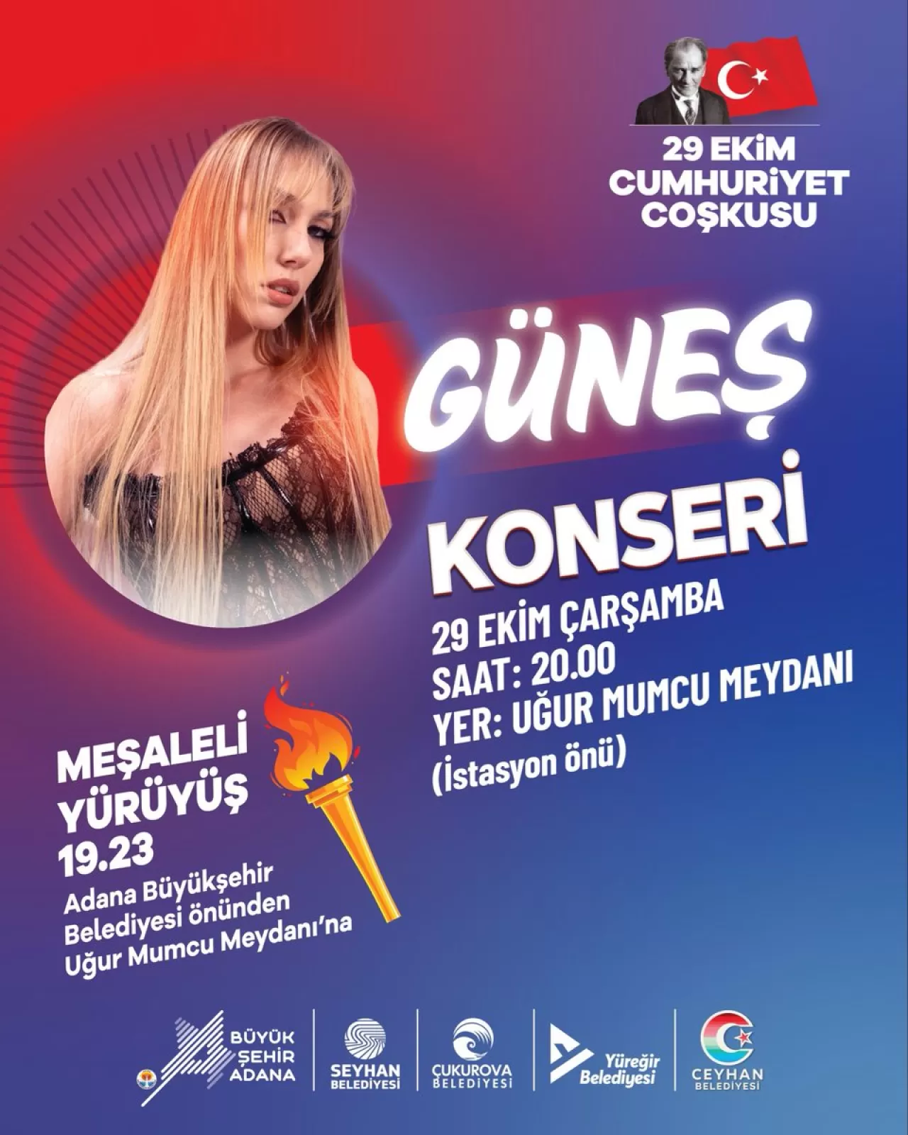 Adana'da Cumhuriyet Bayramı Coşkusu