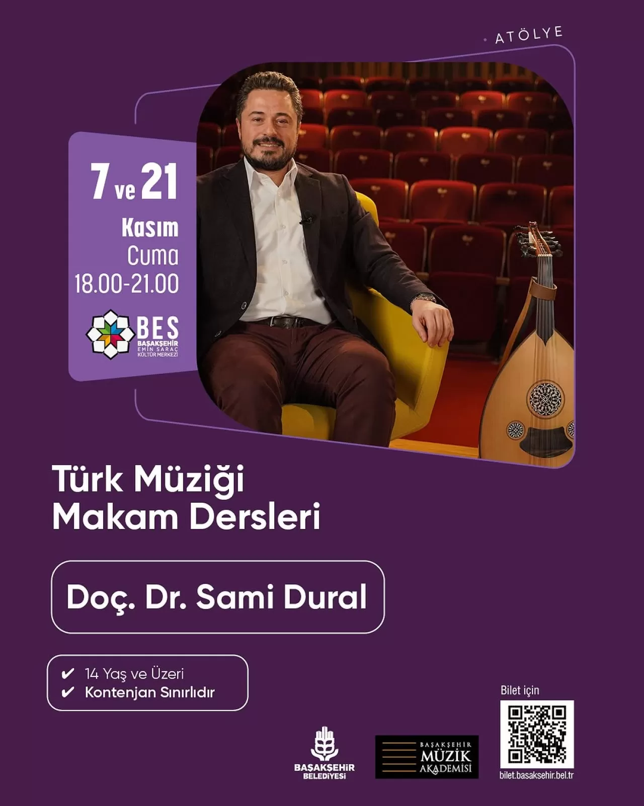 Başakşehir'de Türk Müziği Makam Dersleri Başlıyor