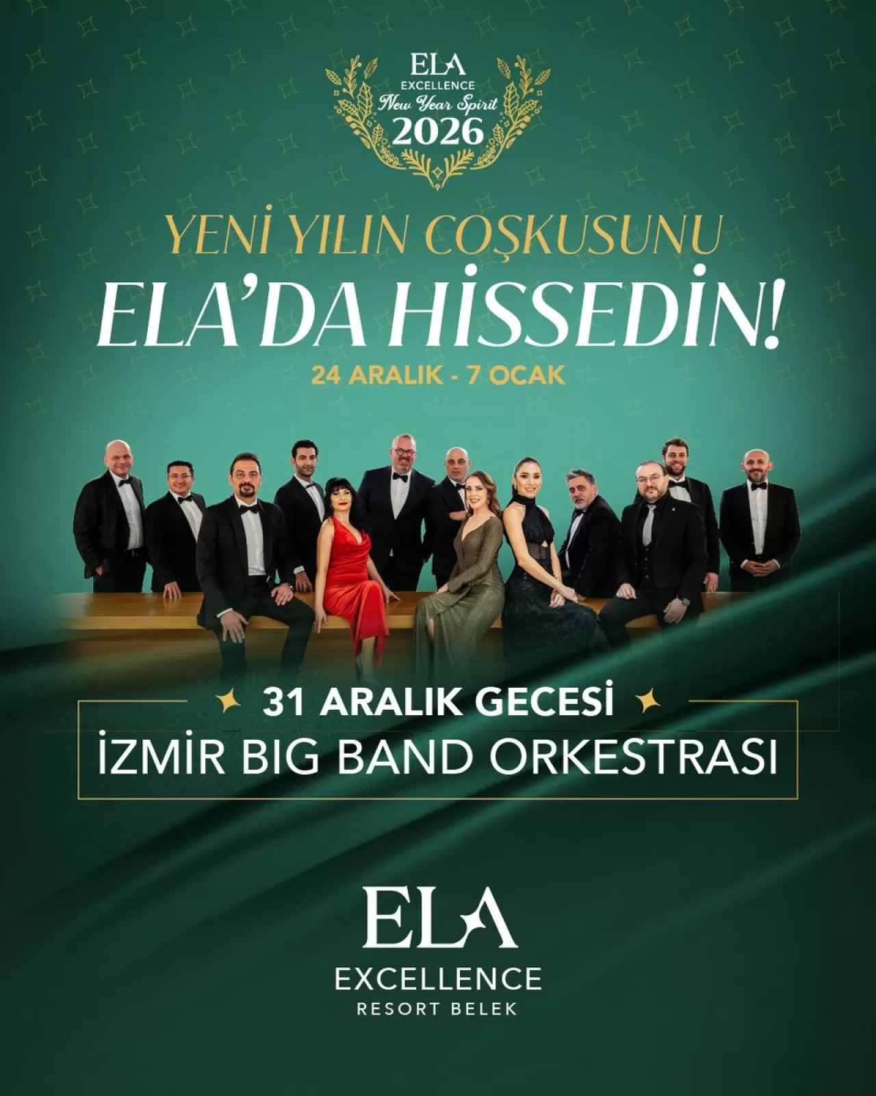 ELA Excellence Resort Belek'te Yeni Yıl Coşkusu