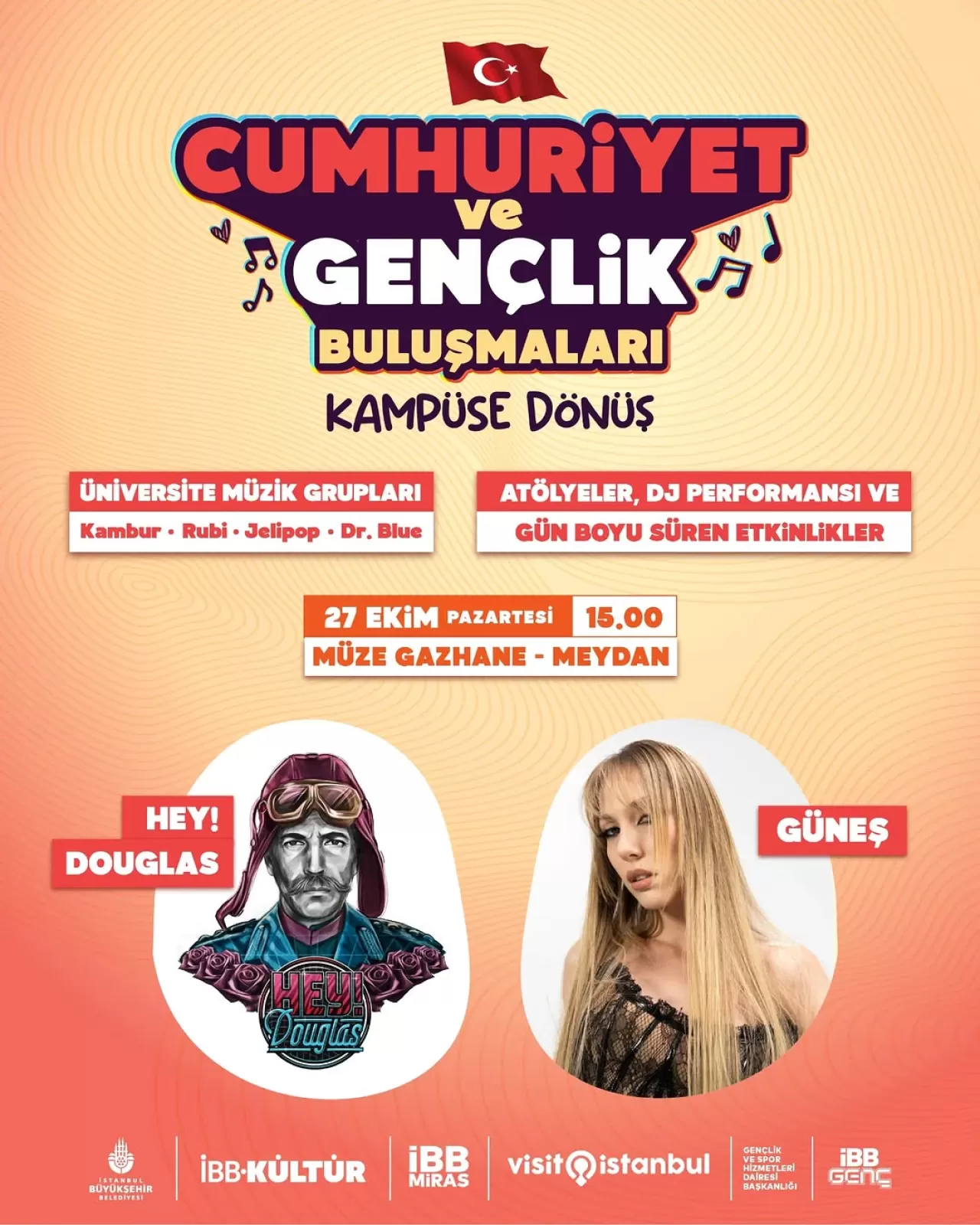 Cumhuriyet ve Gençlik Buluşmaları, Müze Gazhane'de Üniversitelilerle Buluşacak