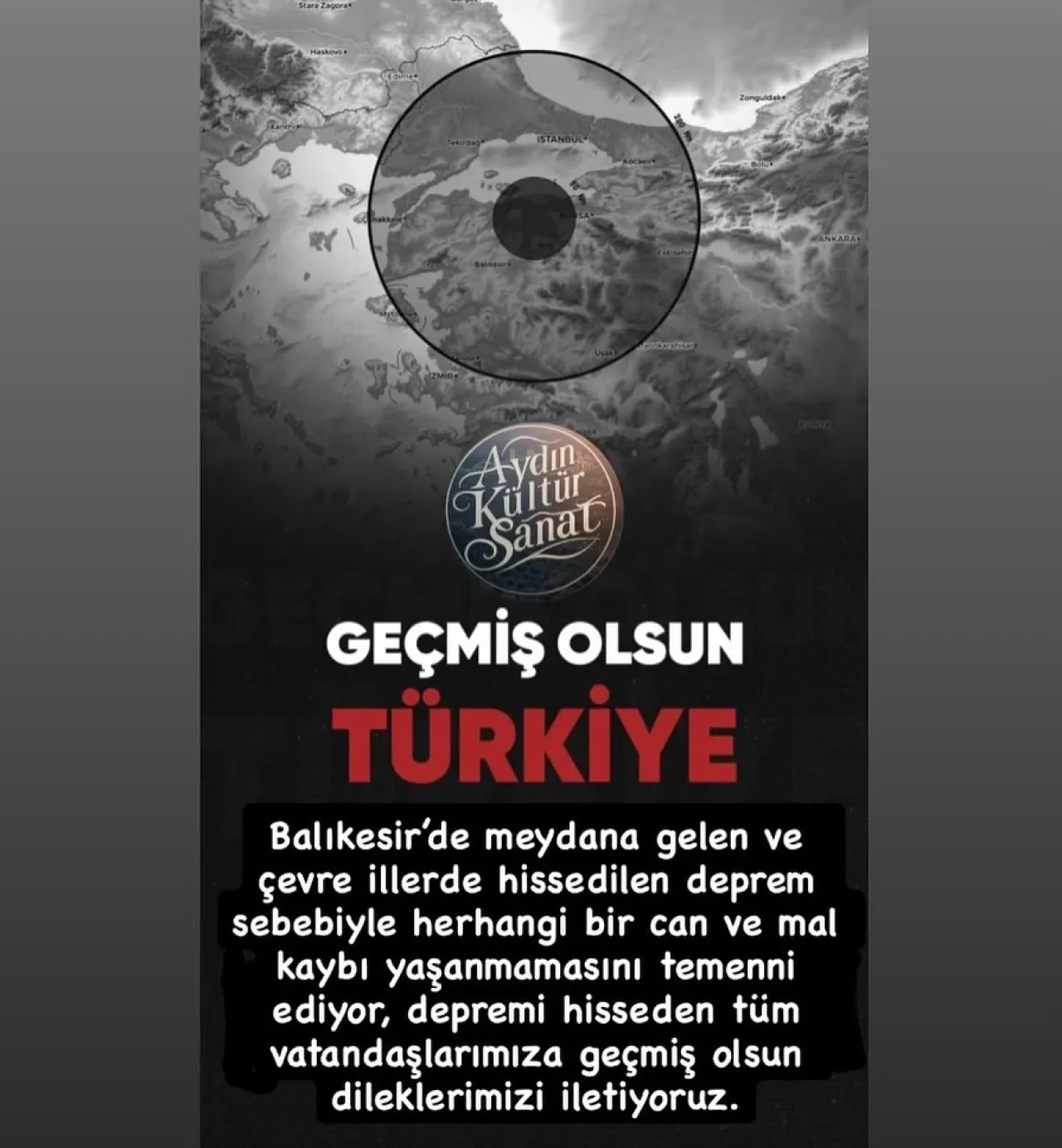Balıkesir'de Meydana Gelen Deprem Çevre İllerde Hissedildi