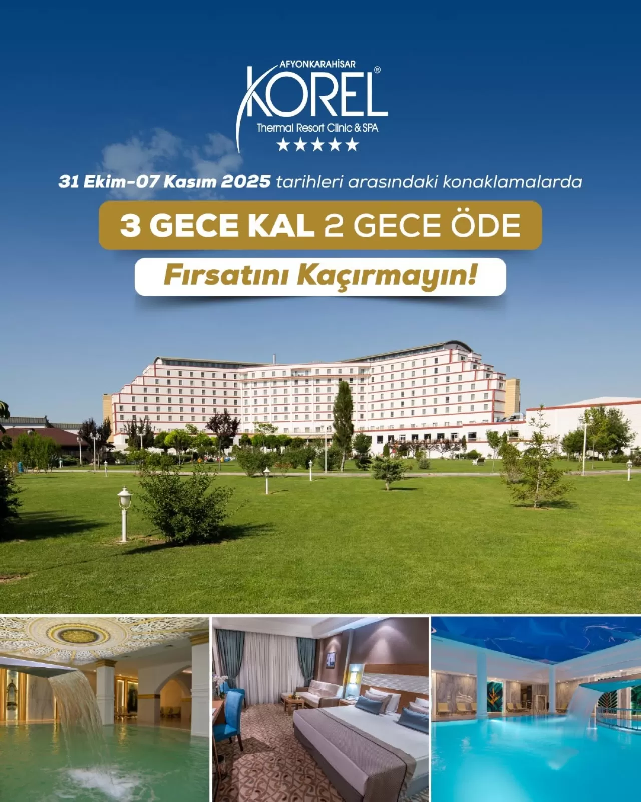 Korel Thermal Resort Clinic & Spa'dan Sonbahar Dönemine Özel İndirim Kampanyası