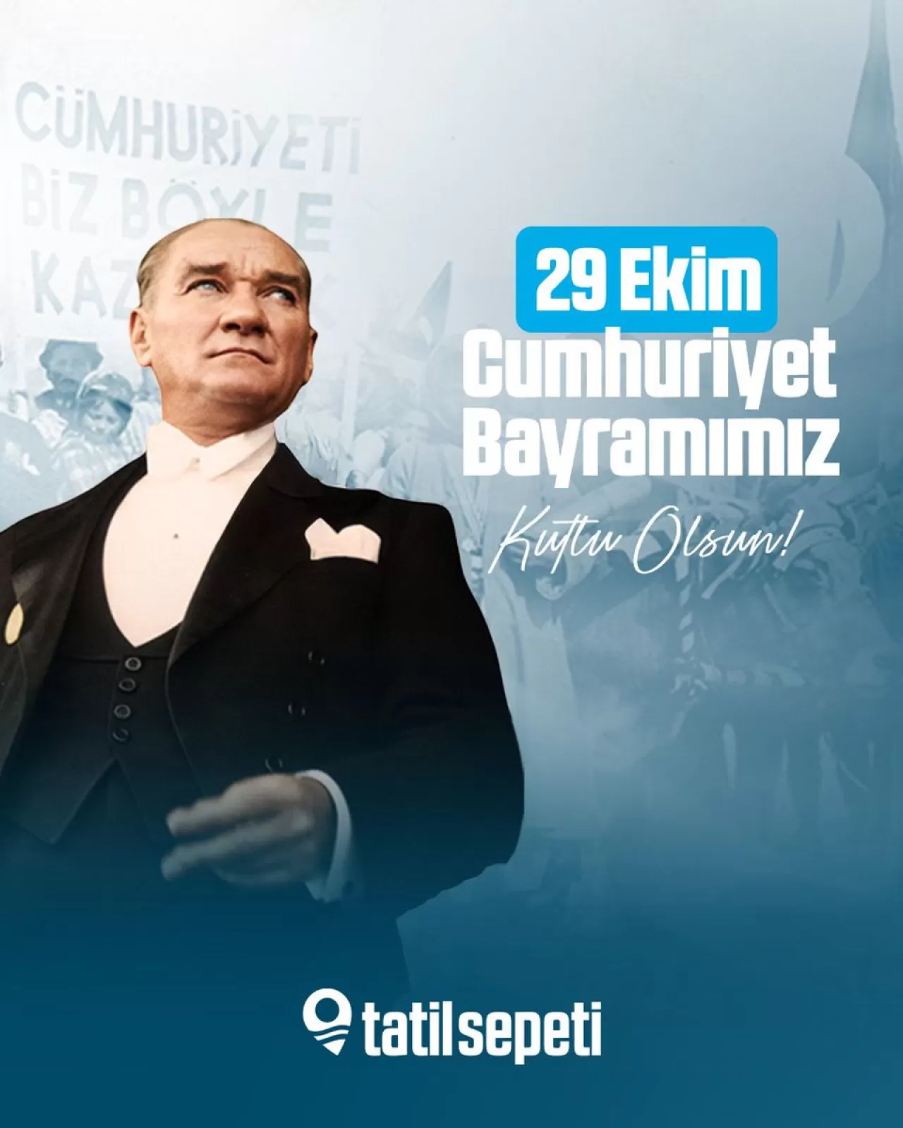 Cumhuriyet Bayramı'nda Atatürk ve Mücadele Arkadaşları Anıldı