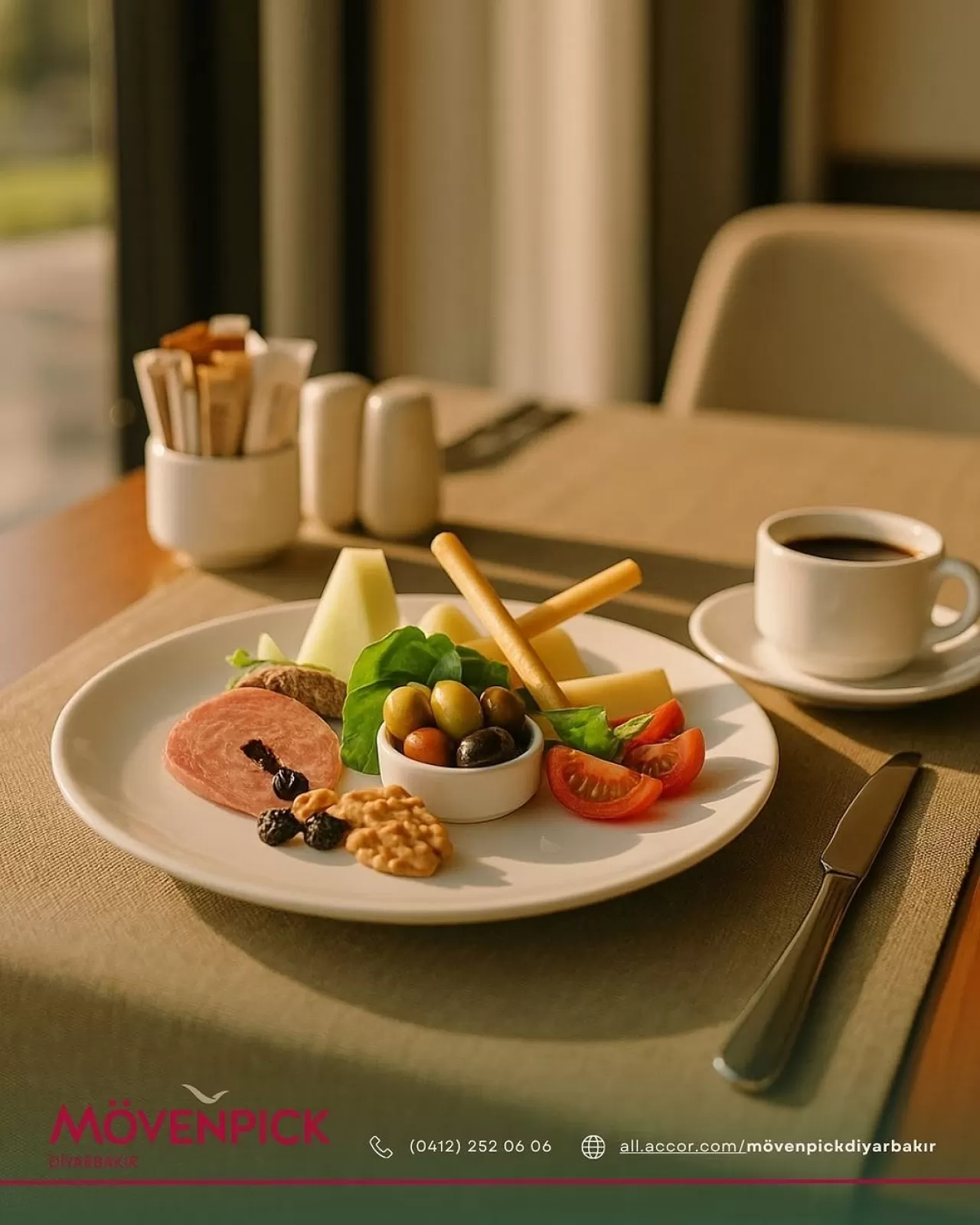 Mövenpick Diyarbakır'da Zengin Açık Büfe Kahvaltı Hizmeti