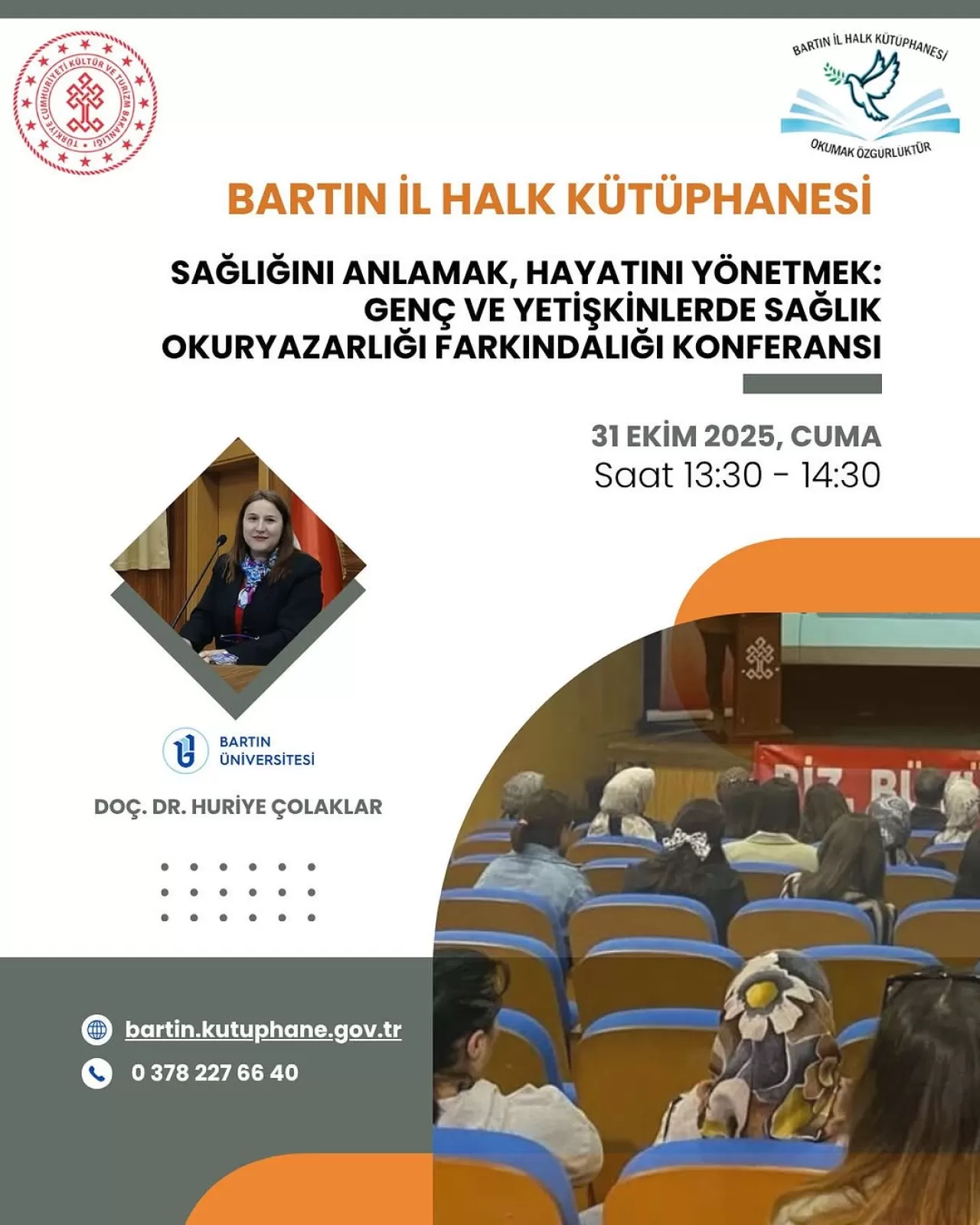 Bartın'da Sağlık Okuryazarlığı Konferansı Düzenlenecek