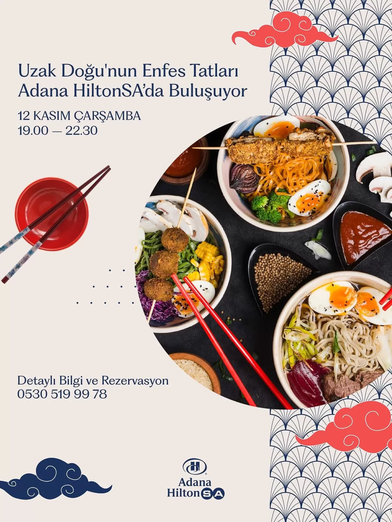 Adana HiltonSA'da Uzak Doğu Mutfağı Şöleni